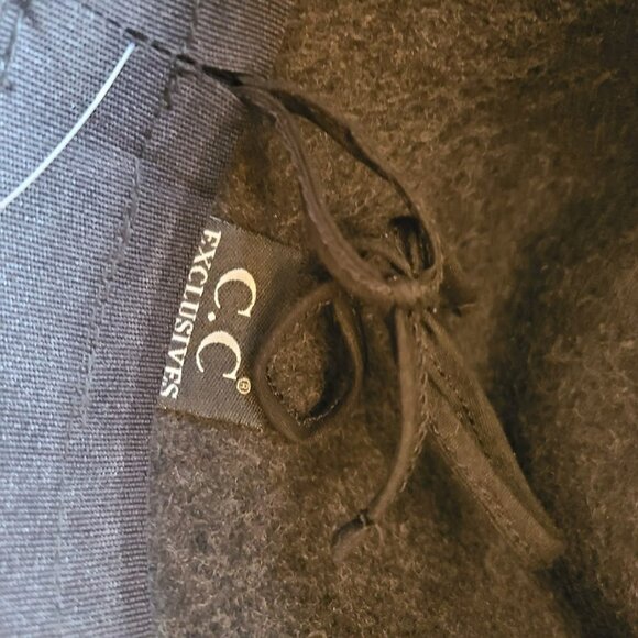 C.C Exclusives 100% Wool Wide Brim Fedora Hat One Size New - Picture 5 of 6